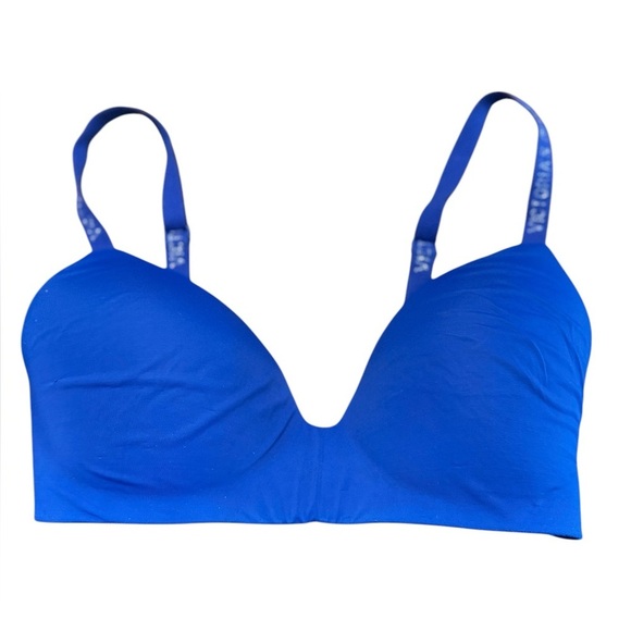 Victoria Secret  THE T-SHIRT Lightly Lined Wireless Bra Royal Blue 32DD - Picture 5 of 12